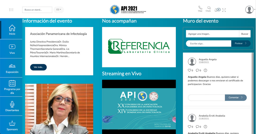 Lobby Congreso Híbrido API 2021